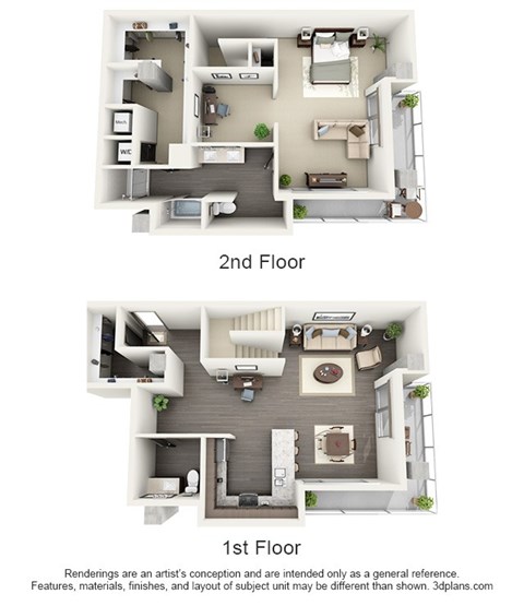 Floor plan for 1 bed, 1 bath, 1788 sqft
